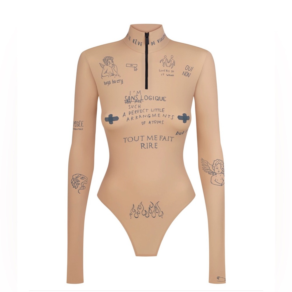 Long Sleeve Bodysuit - Tan
